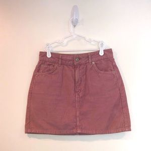 Top shop velvet jean skirt